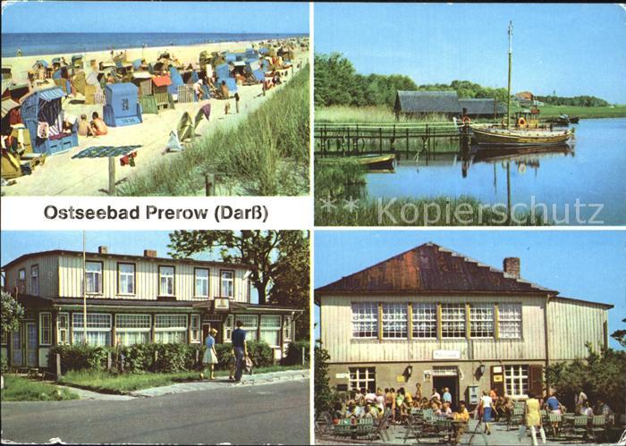 Prerow Ostseebad Strand Hafen Prerowstrom Milchbar Duenenhaus