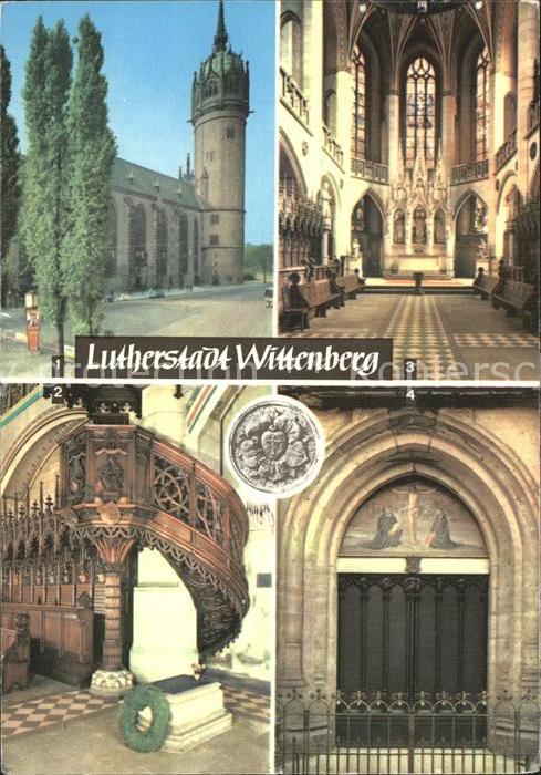 Wittenberg Lutherstadt Schlosskirche Luthergrab Thesentuer