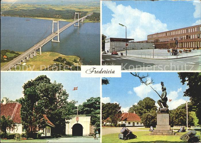 Fredericia Fliegeraufnahme Bruecke Raadhuset Prinsen Port