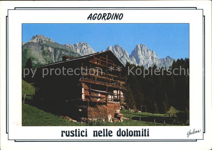 Dolomiten Agordino Holzhaeuser