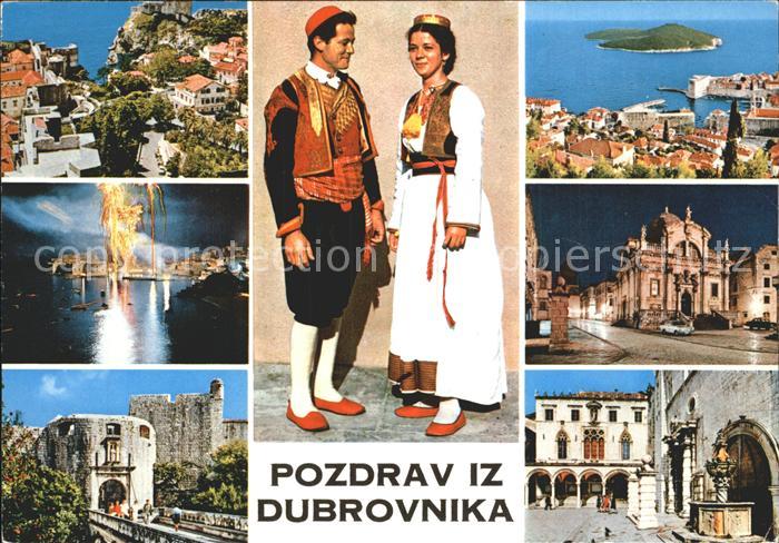Dubrovnik Ragusa mit Tracht
