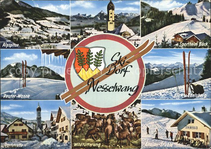 Nesselwang Allgaeu Bayern Skidorf Enzian-Stueble Reuter-Wanner Sportheim Boeck