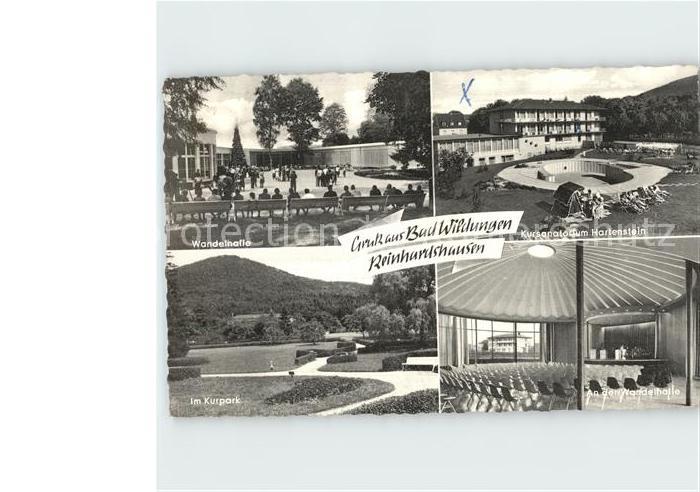 Reinhardshausen Wandelhalle Inneres Kursanatorium Hartenstein Kurpark