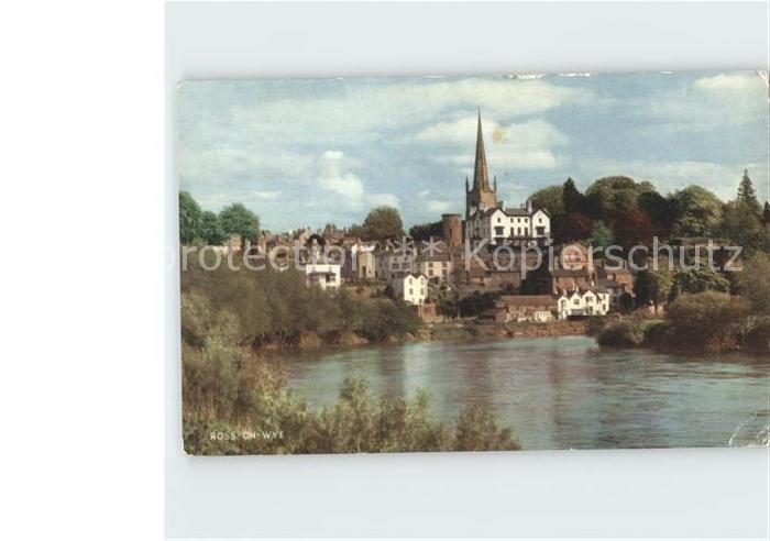 Ross-on-Wye Herefordshire, County of Teilansicht Kirche
