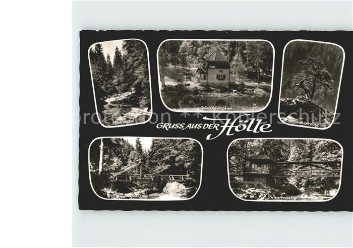 Hoelle Naila Hoellental Quellhaeuschen Hirschsprung Teufelssteg Jungfernstieg