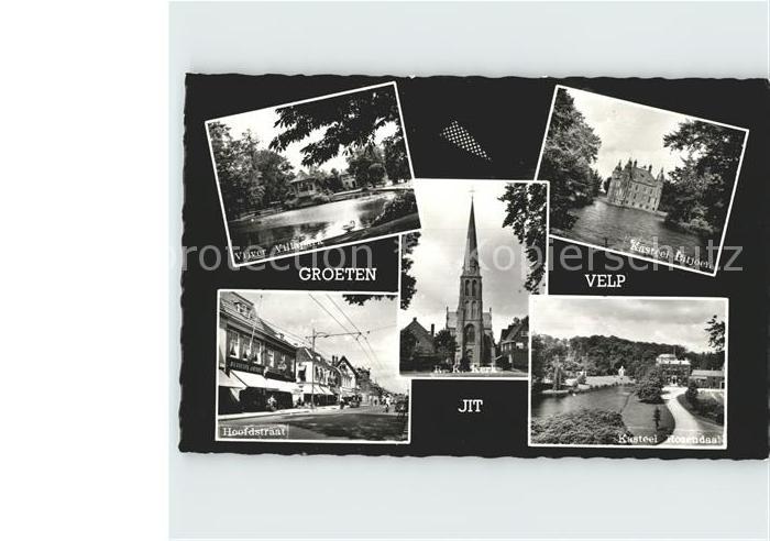 Velp Vijver Villapark Kasteel Bitjoen Kerk Hoofdstraat Kasteel Rozendaal