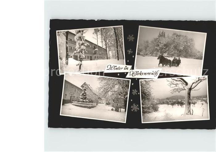 Birkenreuth Winteridylle Pferdeschlitten