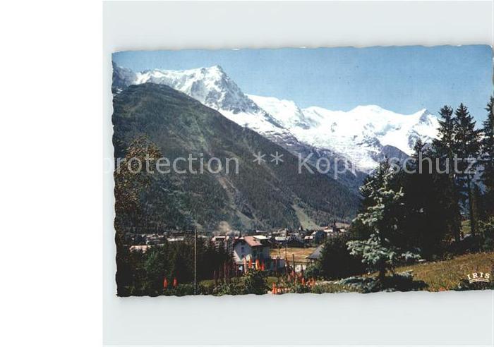 Chamonix Vue generale et le Mont Blanc