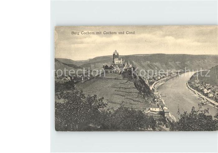Cochem Mosel Burg Cochem mit Cond