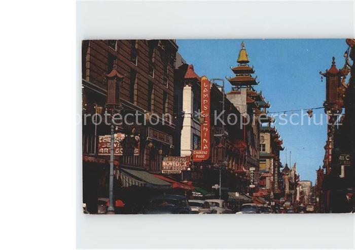 San Francisco California Grant Avenue Chinatown