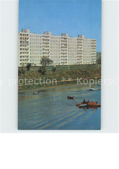 Omsk Flusspartie Wohnblock