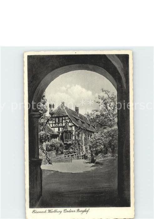 Eisenach Thueringen Wartburg Vorderer Hof
