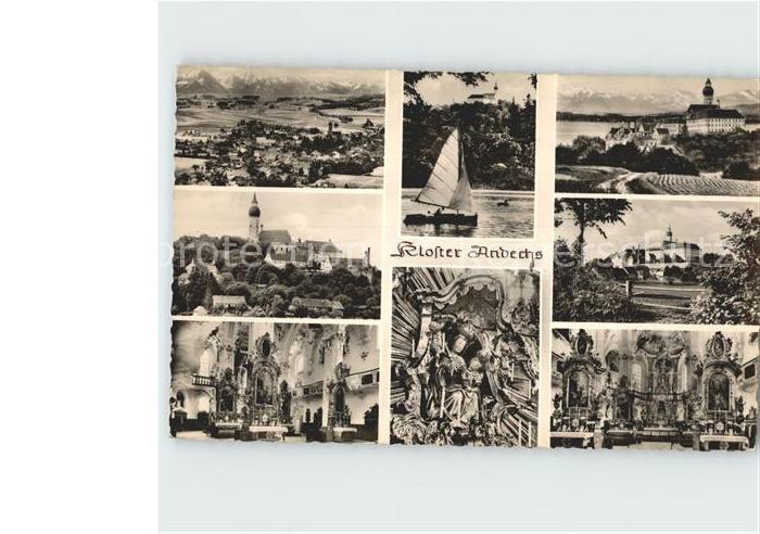 Andechs Total Bootspartie Kloster Andechs Teilansichten