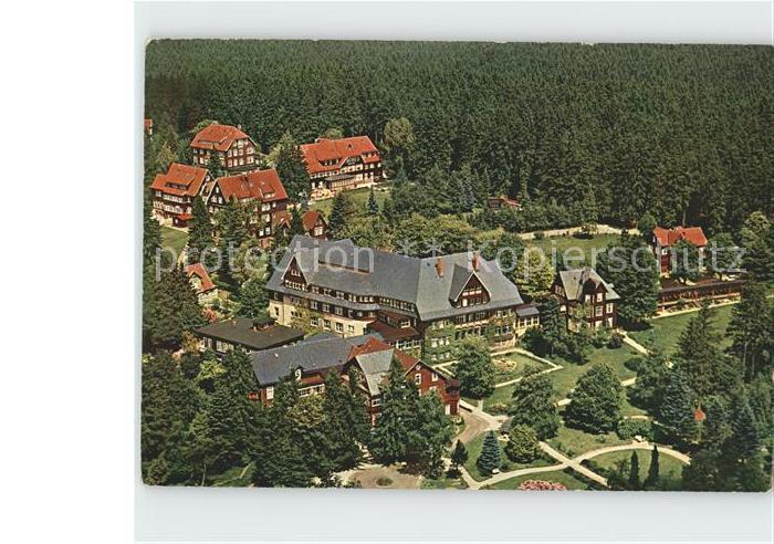 Braunlage Harz Fliegeraufnahme Sanatorium Dr Barner