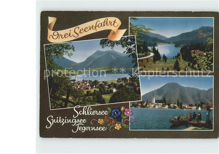 Schliersee mit Spitzingsee und Tegernsee