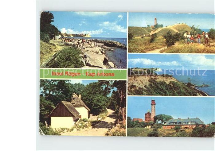Ruegen Kap Arkona Strand Duenen Steilkueste Leuchtturm