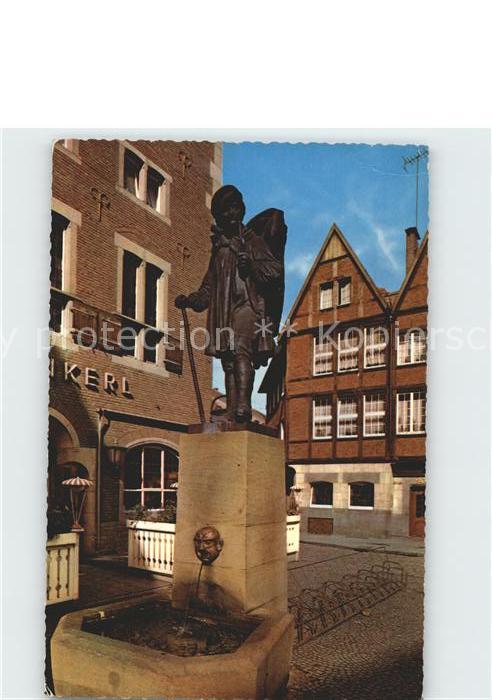 Muenster Westfalen Kiepenkerl Brunnen