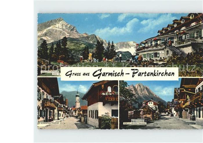GARMISCH-PARTENKIRCHEN Bayern Kreuzeckhaus Sonnenstr Fruehlingstr