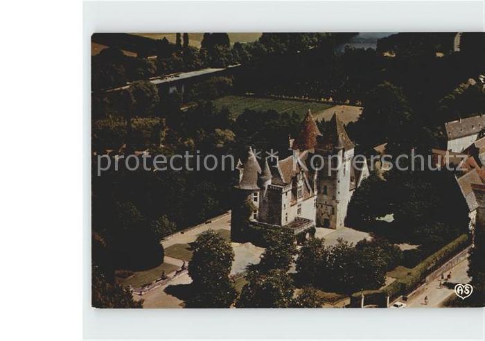 Castelnaud-la-Chapelle Les Milandes Chateau edifie Vue aerienne