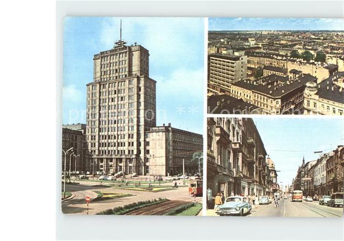 Litzmannstadt Lodz Wiezowiec przy ulicy Henryka Sienkiewicza Widok ogolny Ulica