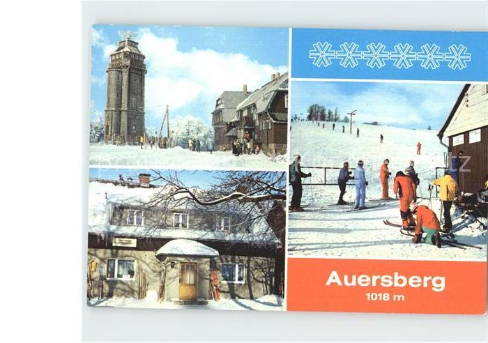 Auersberg Wildenthal Aussichtsturm Berghotel Auersberg Gasthaus Sauschwemme Skil