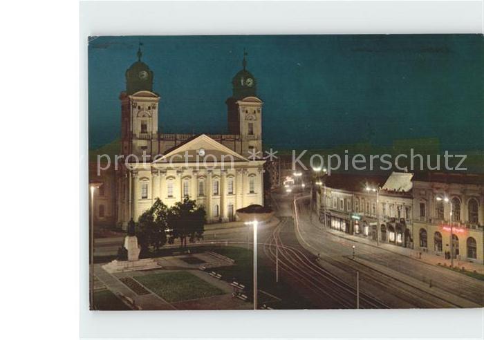 Debrecen Debrezin Kossuth Lajos Platz mit reformierter Kirche