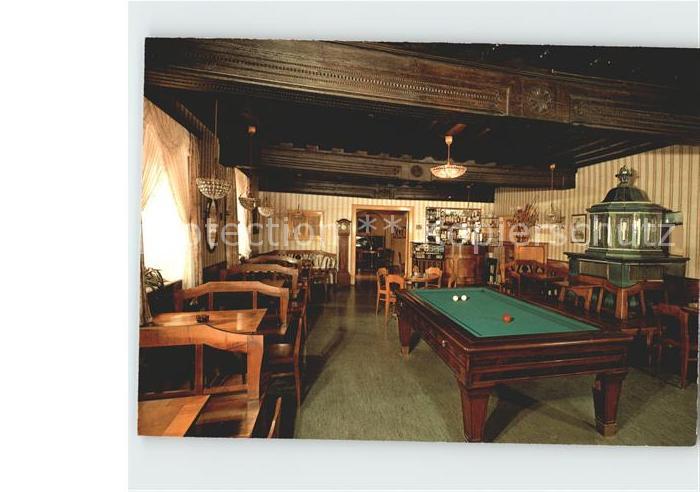 Grein Donau Oberoesterreich Kaffeesiederei Blumenstraeussl Gaststube Billardtisc
