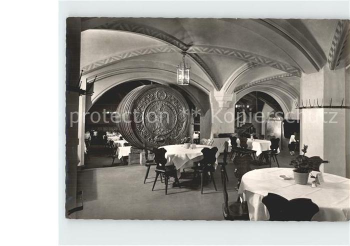 Muenchen Bayern Ratskeller Weinfass