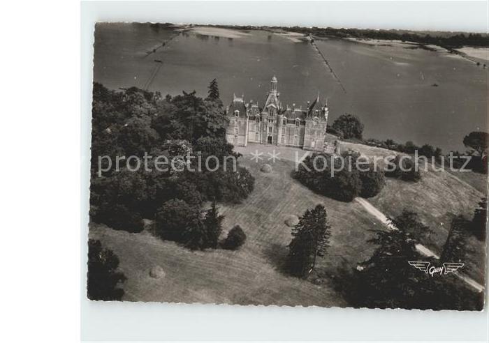 Champtoceaux Chateau de la Touche Vue aerienne