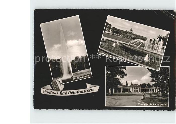 Bad Oeynhausen Jordansprudel Kurhaus Leuchtfontaene Wandelhalle Kurpark