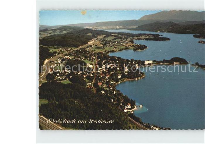 Poertschach Woerthersee Fliegeraufnahme