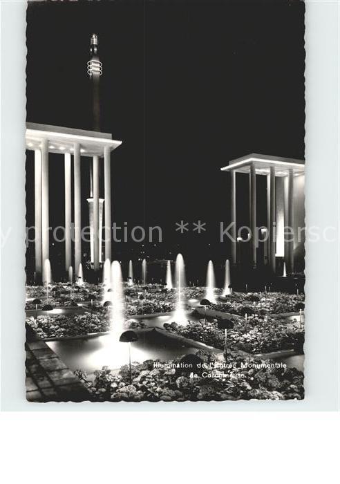 Liege Luettich Illumination de l'Entree Monumentale de Coronmeuse