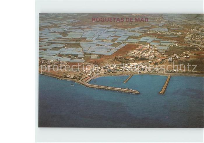 Roquetas de Mar Vista aerea del puerto