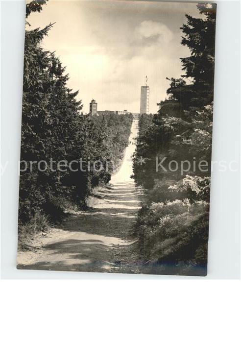 Fichtelberg Oberwiesenthal HO Gaststaette Fichtelberghaus mit Wetterwarte