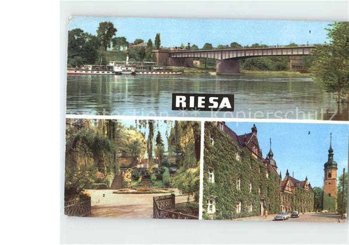 Riesa Sachsen Neue Elbbruecke Stadtpark Rathaus