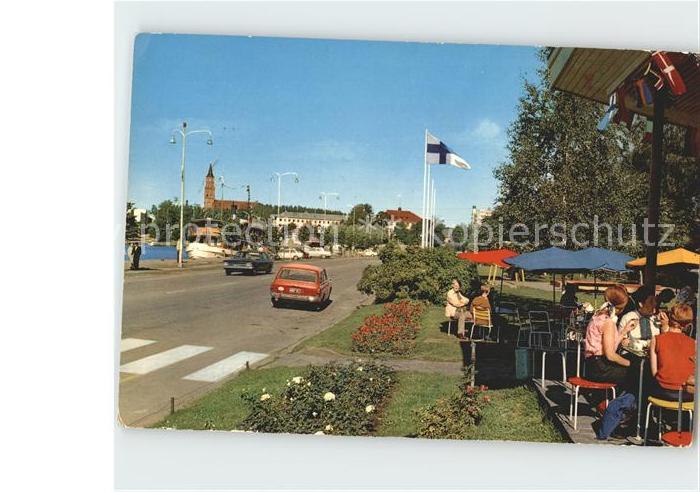 Savonlinna Strassenpartie Strassencafe