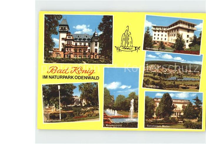 Bad Koenig Odenwald Parksanatorium Odenwald Sanatorium Teilansicht Wandelhalle W
