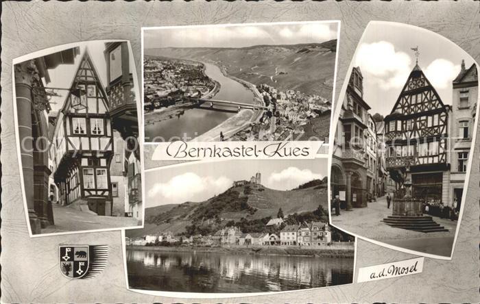 BERNKASTEL-KUES Berncastel Rheinland-Pfalz Moselpartie Fachwerk