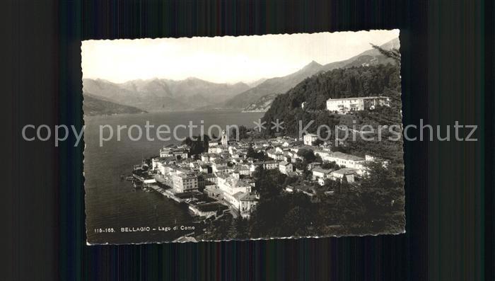 Bellagio Lago di Como Fliegeraufnahme