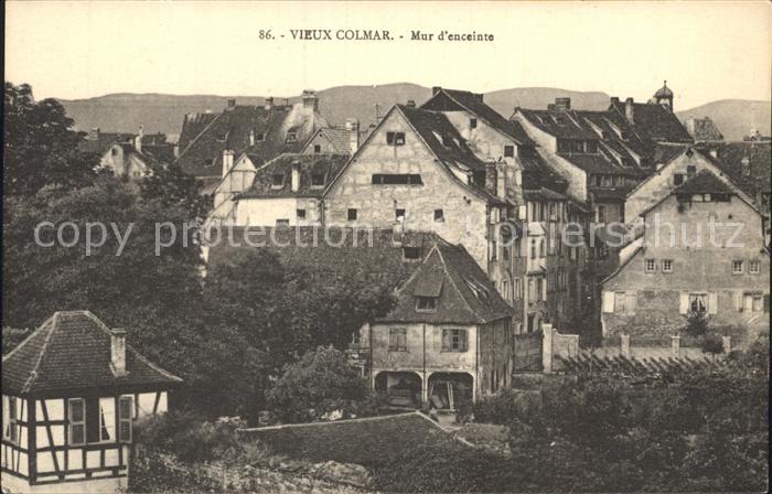 Colmar Haut Rhin Elsass Mur d`enceinte