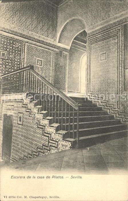 Sevilla Andalucia Escalera de la casa de Pilatos