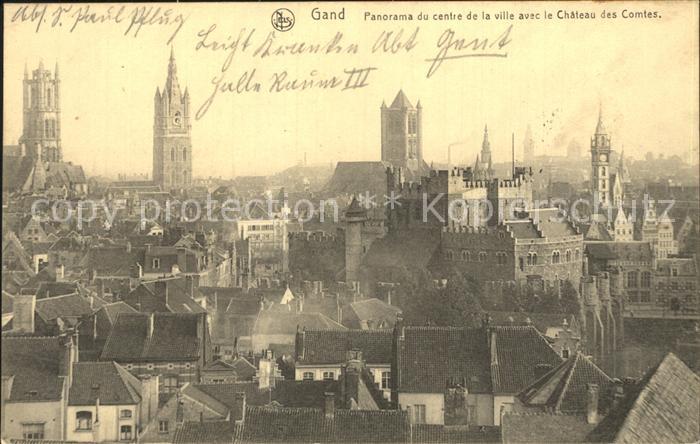 Gand Belgien Centre et Chateaud de Comtes
