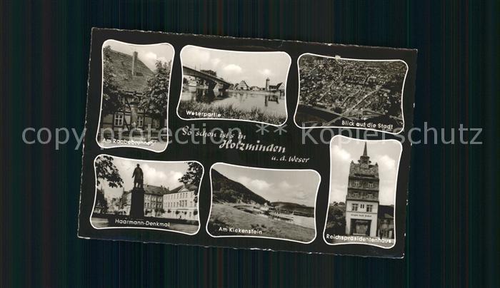 Holzminden Weser Hermann Denkmal Kiekenstein Reichspraesidentenhaus Weser
