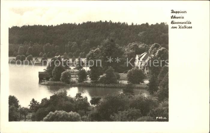 Ruppin Brandenburg Binenwalde am Kalksee