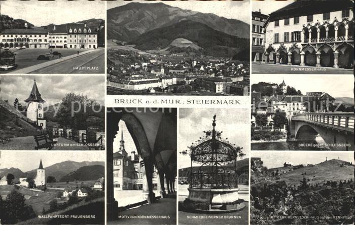 Bruck Mur Hauptplatz Frauenberg Kornmesserhaus