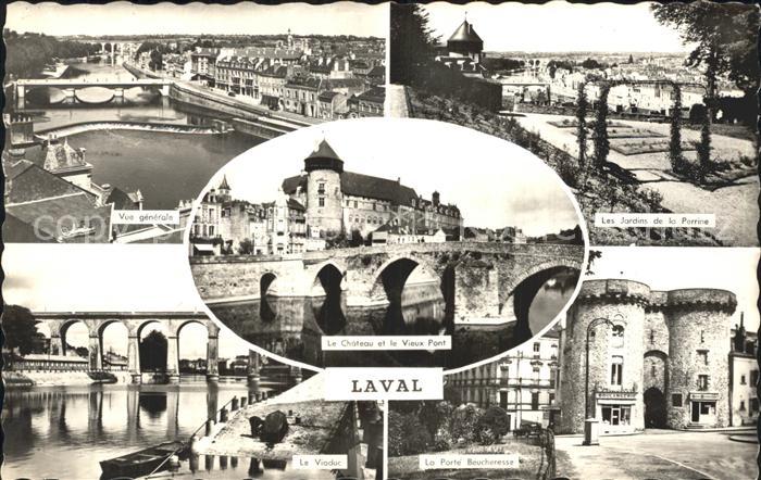 Laval Isere Chateau et Vieux Pont Viaduc Port