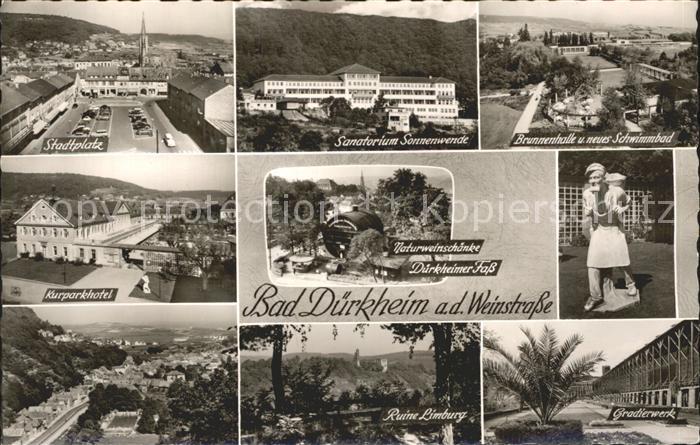 Bad Duerkheim Kurparkhotel Duerkheimer Fass Sanatorium Sonnenwende Ruine-Limburg