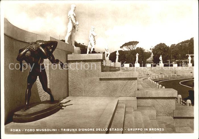 Roma Rom Foro Mussonlini Tribuna Dello Stadio