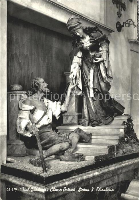 Merano Meran Chiesa Ortisei Statua S. Elisabetta