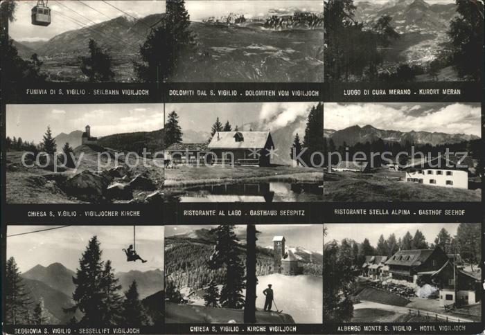 Vigiljoch Kirche Seilbahn Gasthof Seehof